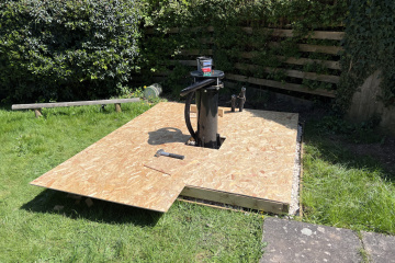 Base fully covered with OSB