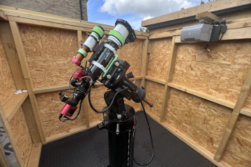 Telescope in place and ready for action
