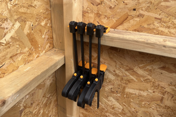Emergency roof clamps, to use to secure the roof close in adverse weather.