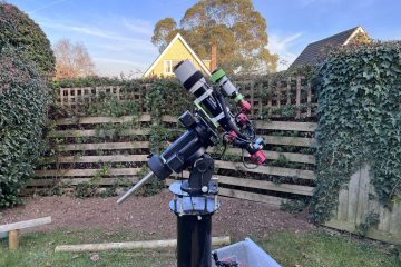 Telescope fitted to the mount