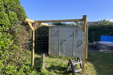 Bracing added to supports