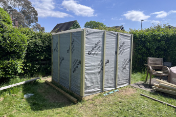 Adding batons to fit the cladding